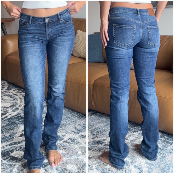 Serra Low Rise Straight Leg Blue Wash Jeans, Size 26, Serra by Joie Rucker Pants - Picture 1 of 14